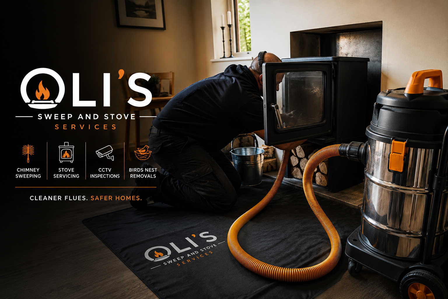 Oli's Sweep & Stove Banner